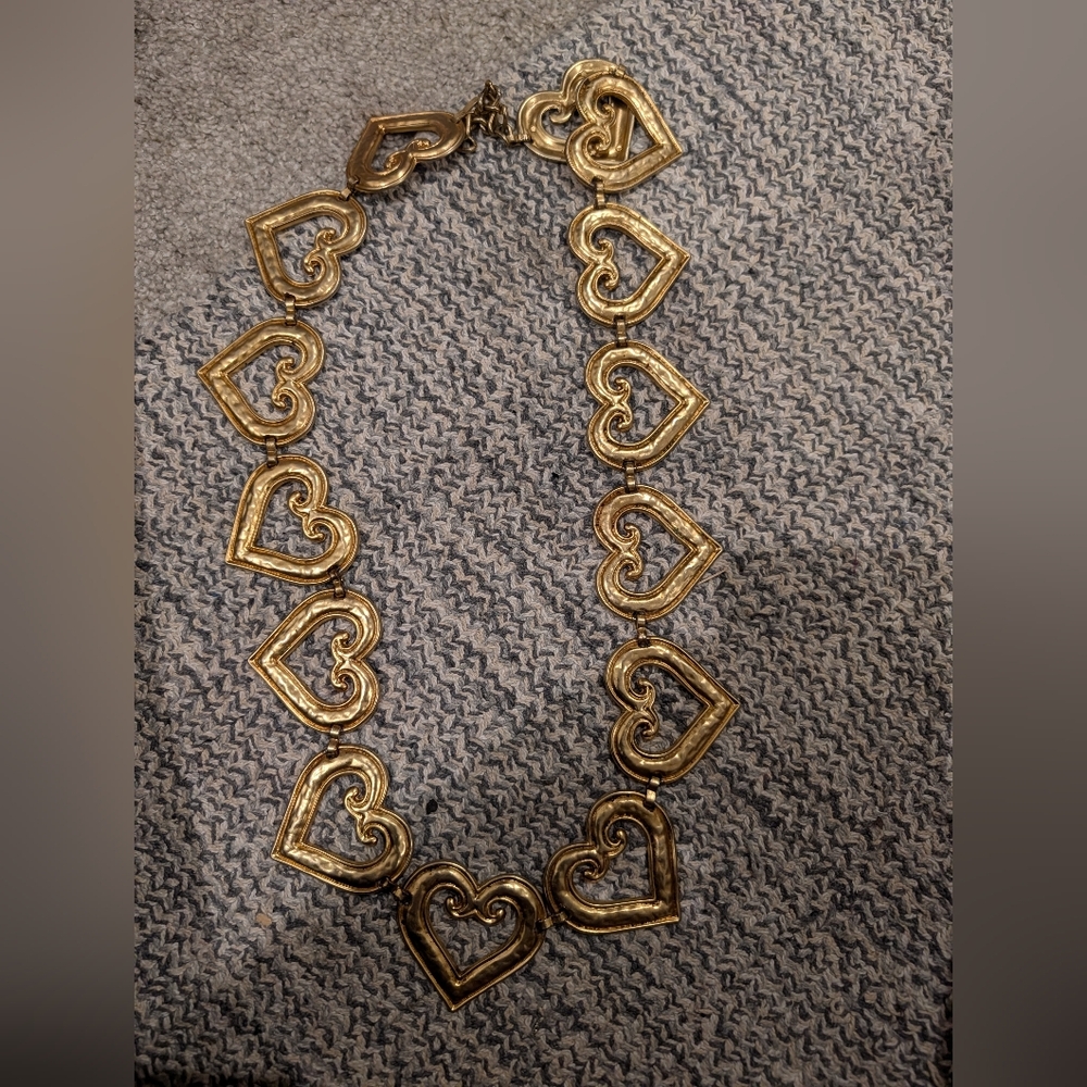 Vintage Heart Chain Belt made in Spain